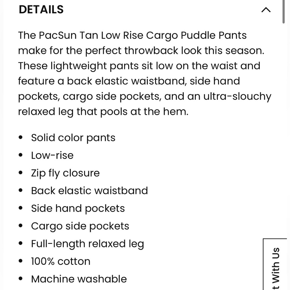 PacSun Low Rise Puddle Cargo Pants - Picture 9 of 13